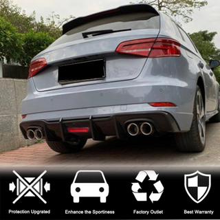 Heckdiffusor V1 für S-Line HB 2017-2020, Carbon Audi A3 2012-2020 Foto 2