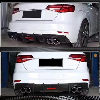 Heckdiffusor V1 für S-Line HB 2017-2020, Carbon Audi A3 2012-2020 Foto 3