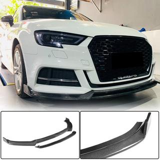 Frontstoßstangen-Lippe Lip V4 (für S-Line Sedan 2017-2020, Carbon) Audi A3 2012-2020 Foto 1