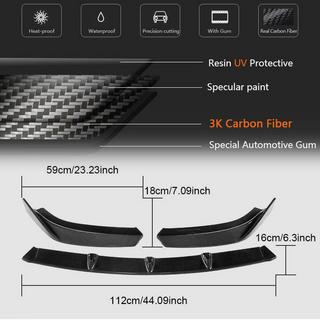 Frontstoßstangenlippe Lip V2 (für S-Line Sedan 2017-2020, Carbon) Audi A3 2012-2020 Foto 4