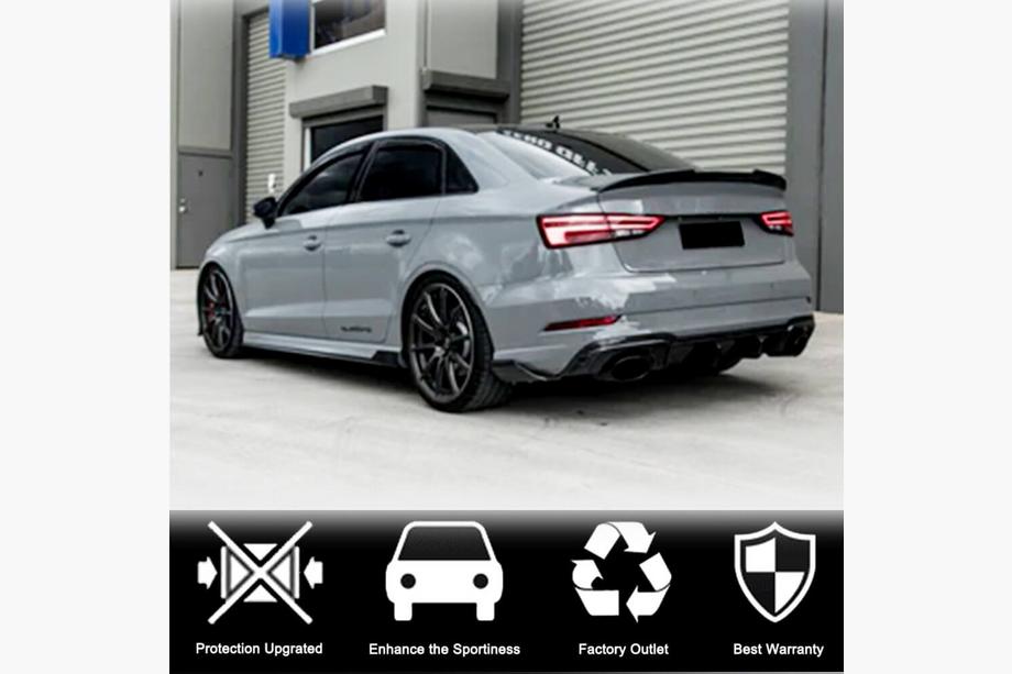 Audi A3 2012-2020 Seitenschweller V1 (für S-Line Sedan, Carbon) Foto 4