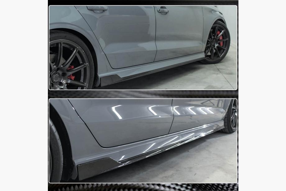 Audi A3 2012-2020 Seitenschweller V1 (für S-Line Sedan, Carbon) Foto 5