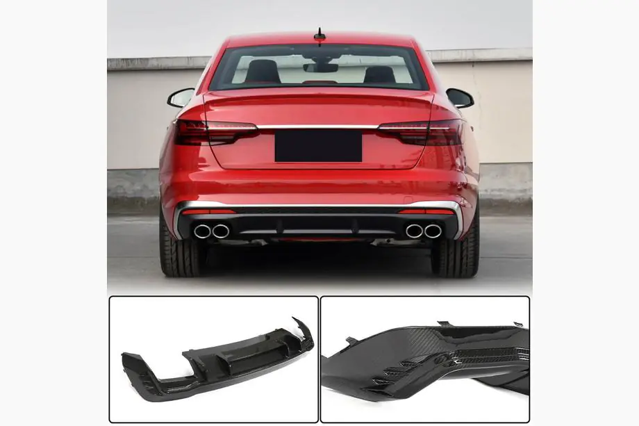 Audi A4 B10 2024- Heckdiffusor V1 (für S-Line, Carbon) Image