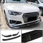 Audi A4 B9 2015-2024 Frontlippe für die Frontstoßstange Lip V1 (für S-Line Sedan 2015-2019, Carbon) Foto 1