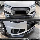 Audi A4 B9 2015-2024 Frontlippe für die Frontstoßstange Lip V1 (für S-Line Sedan 2015-2019, Carbon) Foto 3