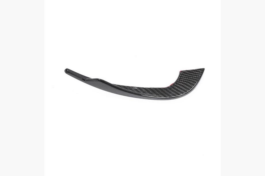 Audi A4 B9 2015-2024 Frontstoßstangen-Lippe V3 (für S-Line Sedan 2015-2019, Carbon) Foto 3