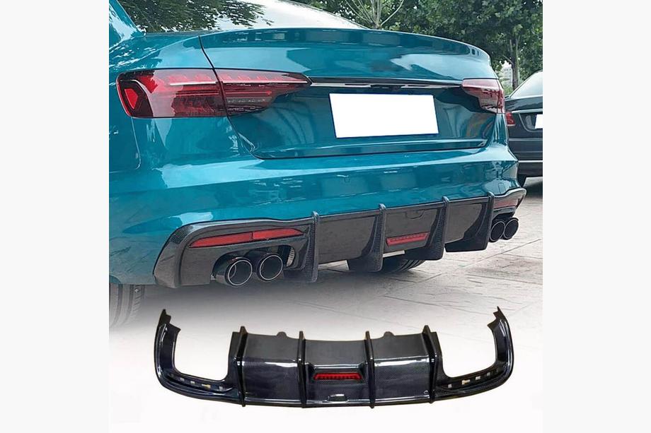 Audi A4 B10 2024- Heckdiffusor V3 (für S-Line, Carbon) Image