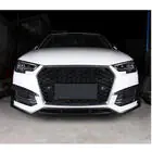 Audi A4 B9 2015-2024 Frontstoßstangen-Lippe Lip V2 (für S-Line Sedan 2015-2019, Carbon) Foto 1