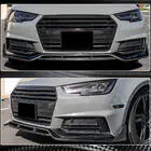 Audi A4 B9 2015-2024 Frontstoßstangen-Lippe Lip V2 (für S-Line Sedan 2015-2019, Carbon) Foto 4
