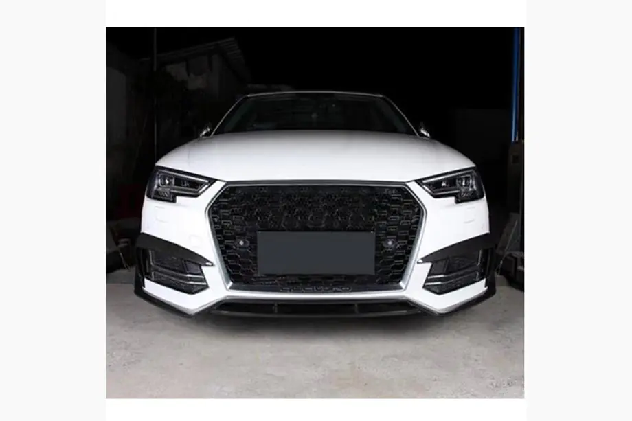 Audi A4 B9 2015-2024 Frontstoßstangen-Lippe Lip V2 (für S-Line Sedan 2015-2019, Carbon) Image