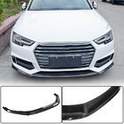 Audi A4 B9 2015-2024 Frontstoßstangen-Lippe Lip V4 (für S-Line Sedan 2015-2019, Carbon) Foto 1