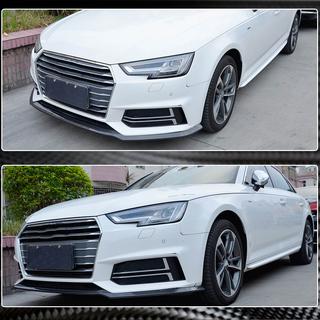 Frontstoßstangen-Lippe Lip V4 (für S-Line Sedan 2015-2019, Carbon) Foto 3
