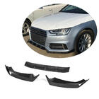 Audi A4 B9 2015-2024 Frontstoßstangen-Lippe Lip V5 (für S-Line Sedan 2015-2019, Carbon) Foto 1