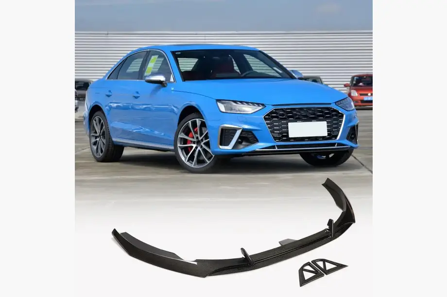 Frontstoßstangen-Lippe (für S-Line Sedan 2019-2024, Carbon) Foto 1