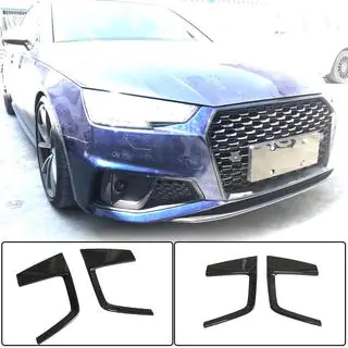 Nebelscheinwerfer-Blenden V3 (für S-Line Sedan 2015-2019, Carbon) Foto 2
