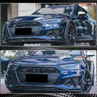 Audi A4 B9 2015-2024 Frontstoßstangen-Lippe Lip V2 (für S-Line Sedan 2019-2024, Carbon) Foto 5