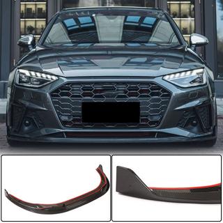 Frontstoßstangen-Lippe Lip V1 (für S-Line Sedan 2019-2024, Carbon) Audi A4 B9 2015-2024 Foto 1