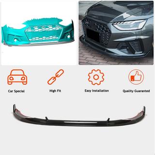Frontstoßstangen-Lippe Lip V1 (für S-Line Sedan 2019-2024, Carbon) Audi A4 B9 2015-2024 Foto 2