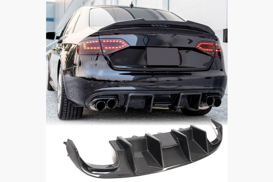 Audi A4 B8 2007-2015 Heckdiffusor V1 (für S4 2009-2012, Carbon) Image