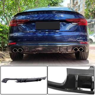 Heckstoßfänger-Diffusor V2 (für S-Line Sedan 2015-2019, Carbon) Audi A4 B9 2015-2024 Foto 1
