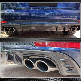 Heckstoßfänger-Diffusor V2 (für S-Line Sedan 2015-2019, Carbon) Audi A4 B9 2015-2024 Foto 3