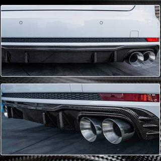 Heckstoßfänger-Diffusor V2 (für S-Line Sedan 2015-2019, Carbon) Audi A4 B9 2015-2024 Foto 4