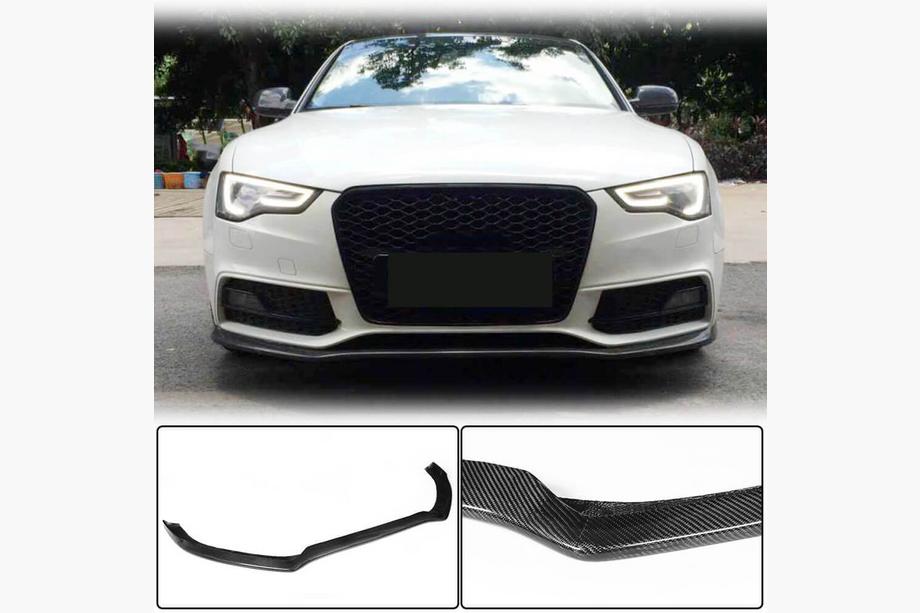Audi A5 2007-2015 Frontlippe V1 passend für S-Line 2012-2015, Carbon Image