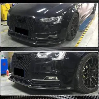 Frontstoßstange Lippe V4 Aufsatz (für S-Line 2012-2015, Carbon) Foto 4