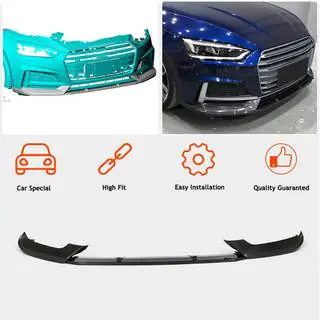 Frontlippe Stoßstange Lip (für S-Line Coupe/Cabriolet 2016-2020, Carbon) Foto 3