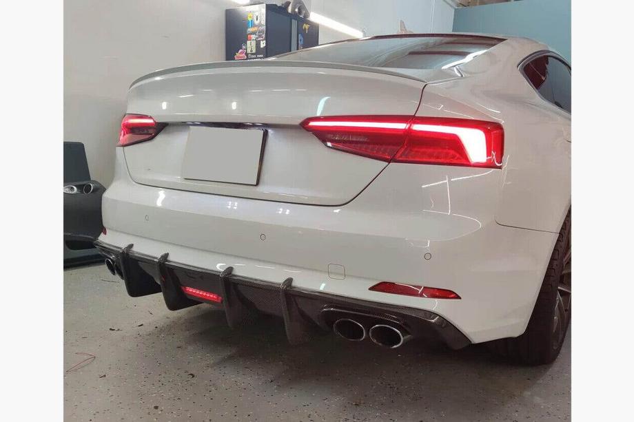 Audi A5 2016-2025 Heckdiffusor V1 (für S-Line 2016-2020, Carbon) Foto 2