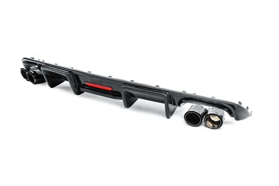 Audi A6 C7 2011–2018 Heckstoßstangendiffusor Carbon (für S-Line 2014-2018) Foto 3