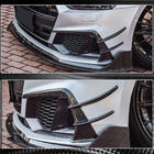 Audi A7 2018- Frontstoßstangen Abdeckungen (für S-Line 2018-2022, Carbon) Foto 5