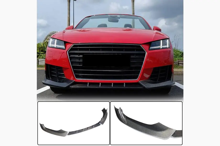Audi TT 2014-2023 Frontstoßstange Lippe V2 Aufsatz (für Base, 2014-2019, Carbon) Image