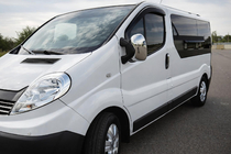 Renault Trafic 2001–2015 Spiegelabdeckungen Chrom (2 Stk) Chrom Kunststoff Foto 1