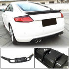 Audi TT 2014-2023 Heckstoßstangendiffusor (für Base, 2014-2019, Carbon) Foto 1
