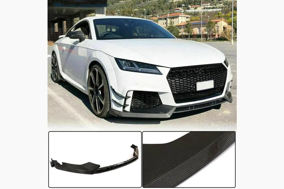Audi TT 2014-2023 Frontstoßstange Lippe Aufsatz (für RS, 2016-2019, Carbon) Image
