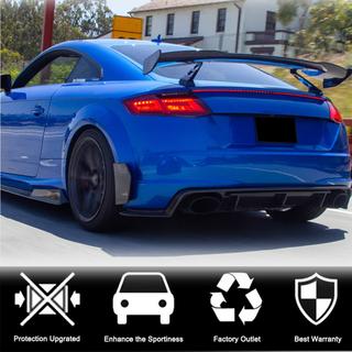 Heckstoßstangen Flaps Aufsätze (für S-line/TTS/TTRS, 2014-2019, Carbon) Audi ТТ 2014-2023 Foto 3