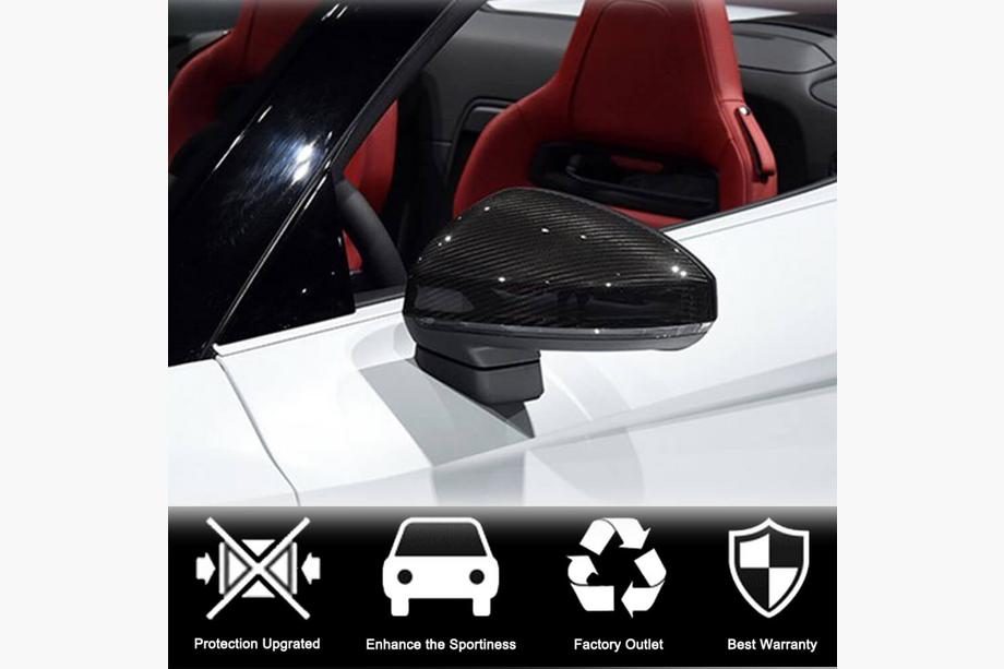 Audi TT 2014-2023 Spiegelabdeckungen Ersatz (Carbon) V2 Foto 3