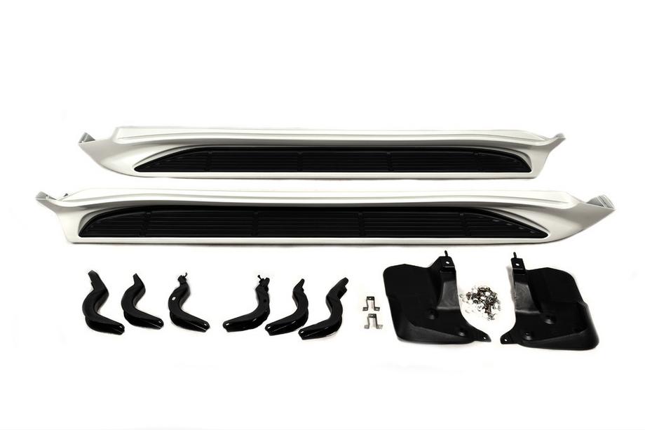 Lexus LX570/450d 2008-2022 Seitenschweller V2 Weiß Foto 3
