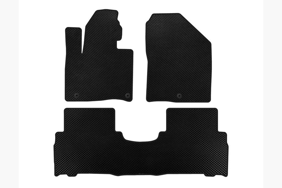 Kia Sorento III UM 2014-2020 EVA Fußmatten (2014-2018, 5-Sitzer, Schwarz) Image