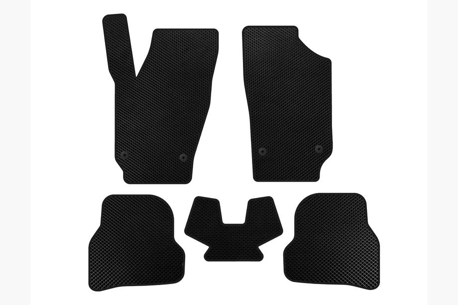 Seat Ibiza 2010-2017 EVA Fußmatten (2010-2012, HB, 5-Türer, Schwarz) Image