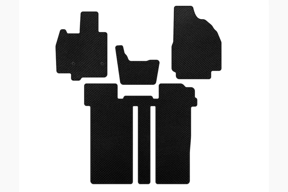 Toyota Previa 2006-2019 EVA Fußmatten (2 Reihen, 6-Sitzer, Schwarz) Image
