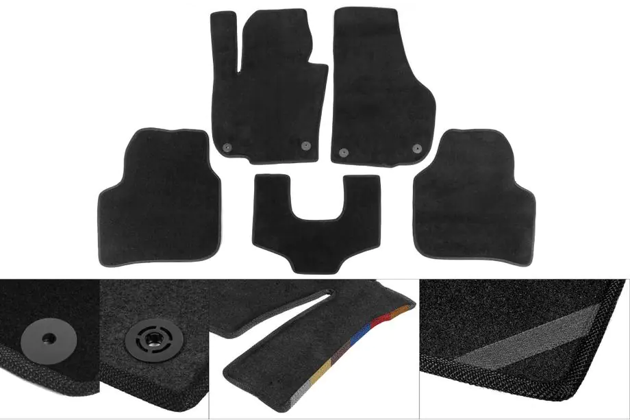 Volkswagen E-Tharu 2020- Textil Fußmatten Premium (schwarz) Image