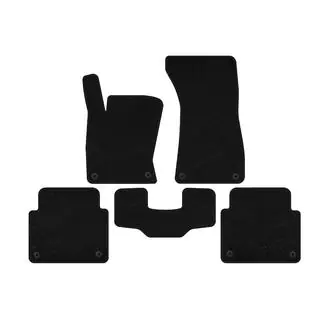 Textil Fußmatten Premium (Short, Schwarz)