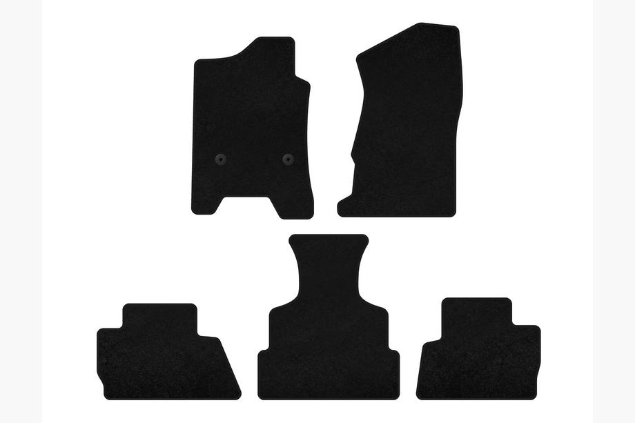 Chevrolet Tahoe 2014-2019 Textil Fußmatten Premium (2014-2020, Schwarz) Image