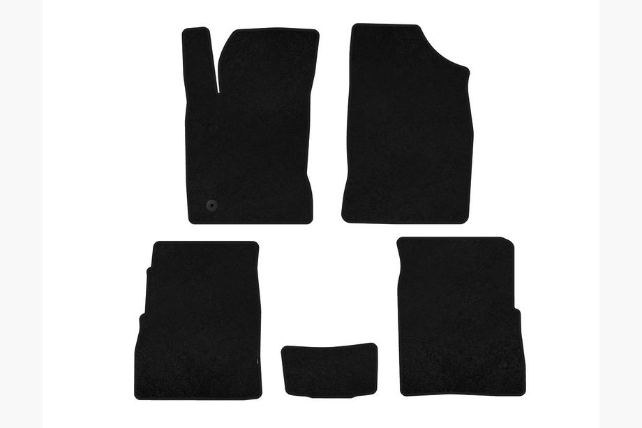 Chrysler PT Cruiser 2000-2010 Textil Fußmatten Premium (HB, 5-Türer, Facelift, Schwarz) Image