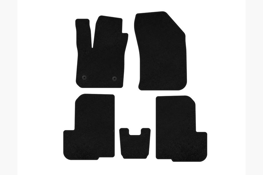 Dacia Lodgy 2012-2022 Textil Fußmatten Premium (2 Reihen, 7-Sitzer, Schwarz) Image