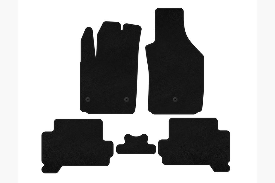 Fiat 500/500L 2013-2022 Textil-Fußmatten Premium (HB, Elektro, Schwarz) Image