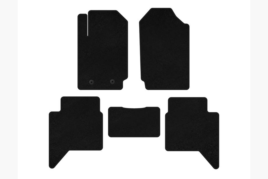 Ford Ranger 2011–2022 Textil Fußmatten Premium (Schwarz) Image