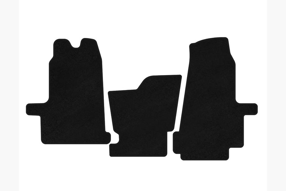 Ford Transit 2000–2014 Textil-Fußmatten Premium (2000-2006, Automatik, Schwarz) Image